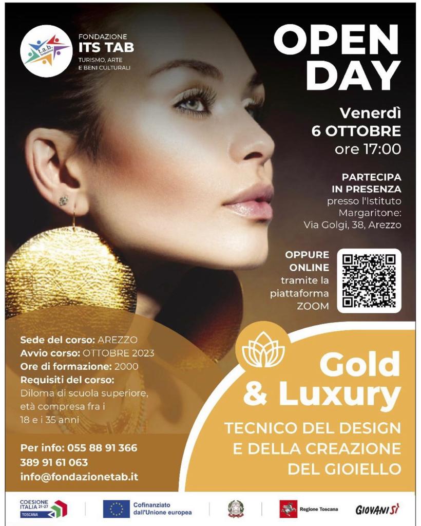 Open Day Corso tecnico del design e della creazione del gioiello