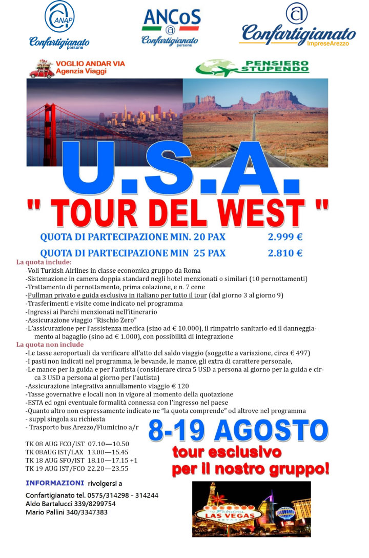 Tour del west