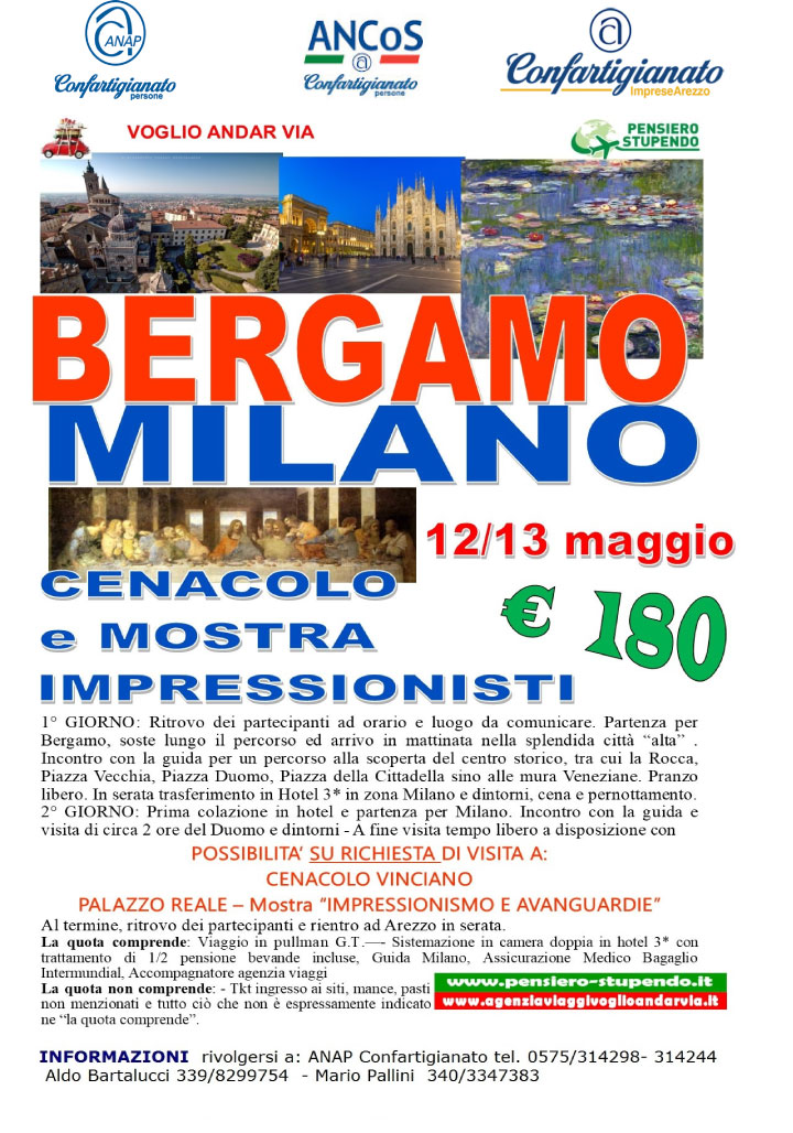 Bergamo e Milano gita anap